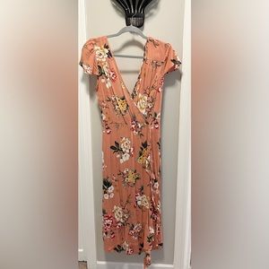 Xhilaration Pink/Peach Floral Dress